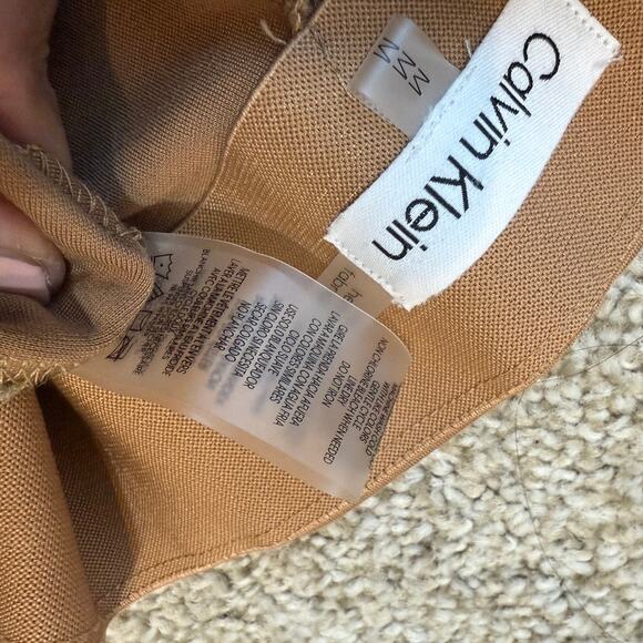 Calvin Klein medium faux leather front pull on slim stretch pant P3 2466 - Picture 5 of 12